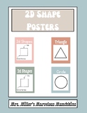 Retro 2D Shape Posters