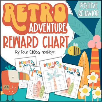 Preview of Retro Adventure Classroom Decor // reward chart - positive behavior/behaviour