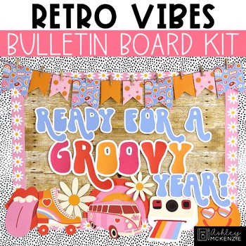 Preview of Retro Back To School and End of Year Bulletin Board Kit