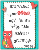 Retro Boho Feathered Friends {Owls & Birds} Bible Verse Posters