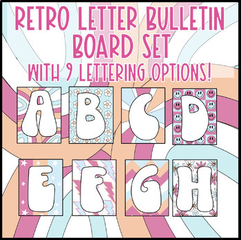 Retro Brights Bulletin Board Letters – Printable PDF