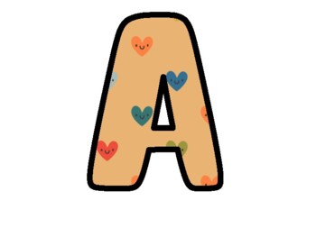 Preview of Retro Bulletin Board Letters, Alphabet Posters,  Classroom Décor #150Has A