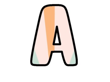 Preview of Retro Bulletin Board Letters, Alphabet Posters,  Classroom Décor #161Has A