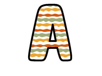 Preview of Retro Bulletin Board Letters, Alphabet Posters,  Classroom Décor #174Has A
