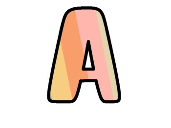 Preview of Retro Bulletin Board Letters, Alphabet Posters,  Classroom Décor #178Has A