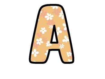 Preview of Retro Bulletin Board Letters, Alphabet Posters,  Classroom Décor #208Has A