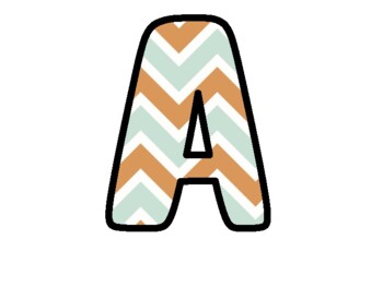 Preview of Retro Bulletin Board Letters, Alphabet Posters,  Classroom Décor #210Has A