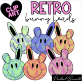 Retro Bunny Head Clip Art