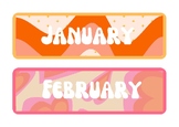 Retro Calendar months