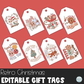 Alien Christmas Gift Tags - Editable Treat Tags - Personalized Gifts for  Students