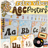 Retro Classroom Decor |  Alphabet Poster | Retro Vibes The