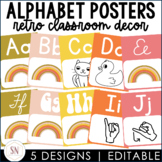 Retro Classroom Decor | Alphabet Posters