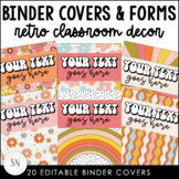 Retro Classroom Decor |  Binder Covers, Calendar, & Classr