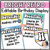 Retro Classroom Decor Birthday Display