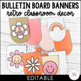 Retro Classroom Decor | Bulletin Board Banner Pennants