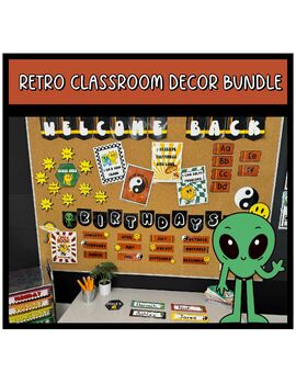 Preview of Retro Classroom Decor Bundle