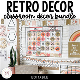 Retro Classroom Decor Bundle - Editable!