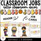 Retro Classroom Decor |  Classroom Jobs Display