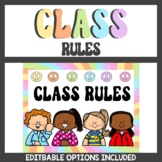 Retro Classroom Decor | Classroom Rules