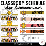 Retro Classroom Decor | Classroom Schedule Display