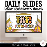 Retro Classroom Decor | Daily Classroom Slides