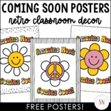 Retro Classroom Decor | Free Amazing Work Coming Soon Posters