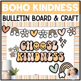 Retro Classroom Decor | Kindness Bulletin Board Boho Colors