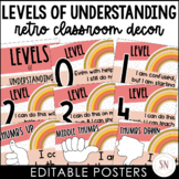 Retro Classroom Decor | Levels of Understanding Posters