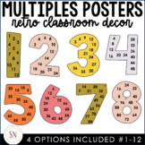 Retro Classroom Decor |  Multiples Posters for Multiplicat