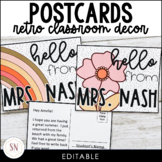 Retro Classroom Decor |  PostCard Templates