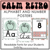 Retro Classroom Decor | Retro Alphabet | Retro Number Posters