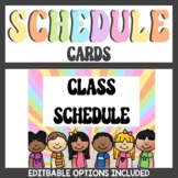 Retro Classroom Decor | Schedule Cards
