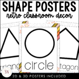 Retro Classroom Decor |  Shape Posters