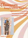 Retro Classroom Inspiration Station