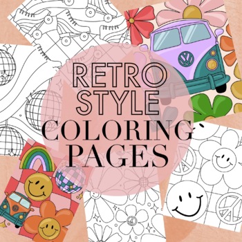 Preview of Retro Coloring Pages