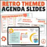 Retro Daily Agenda Slides | Groovy Classroom Decor Google 