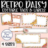 Retro Daisy Editable Tags and Labels