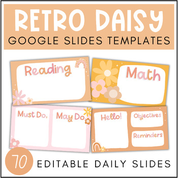 Preview of Retro Daisy Google Slides Templates