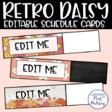 Retro Daisy Schedule Cards