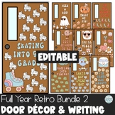 Retro Door Decor for the Whole Year – Editable Bulletin Bo