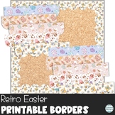 Retro Easter Bulletin Board Borders - Printable Classroom Decor
