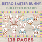 Retro Easter Bunny Bulletin Board