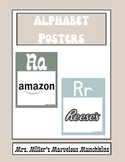 Retro Environmental Alphabet Posters