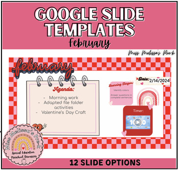 Preview of Retro February Google Slides Templates