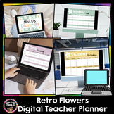 Retro Flowers Digital Teacher Planner