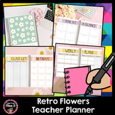 Retro Flowers Teacher Planner - Worldwide