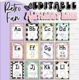 Retro Fun Classroom Decor PRIMARY Alphabet Line Posters | 