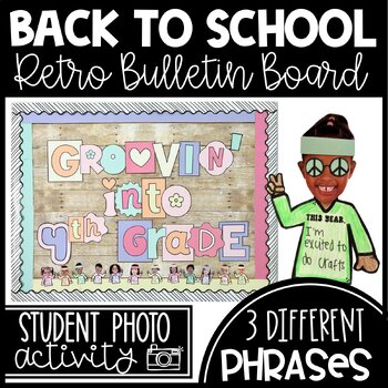 Retro Groovy Back to School Bulletin Board - Classroom Decor - Writing ...