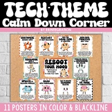 Retro Groovy Calm Down Corner Mindfulness & SEL Posters - 