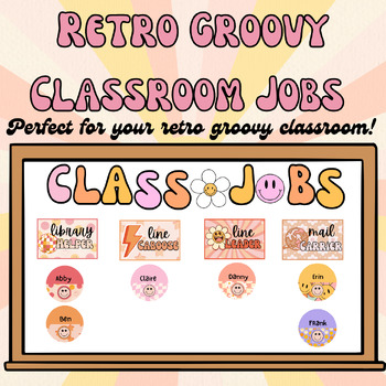 Groovy Boho Classroom Jobs Editable by Shayna Vohs